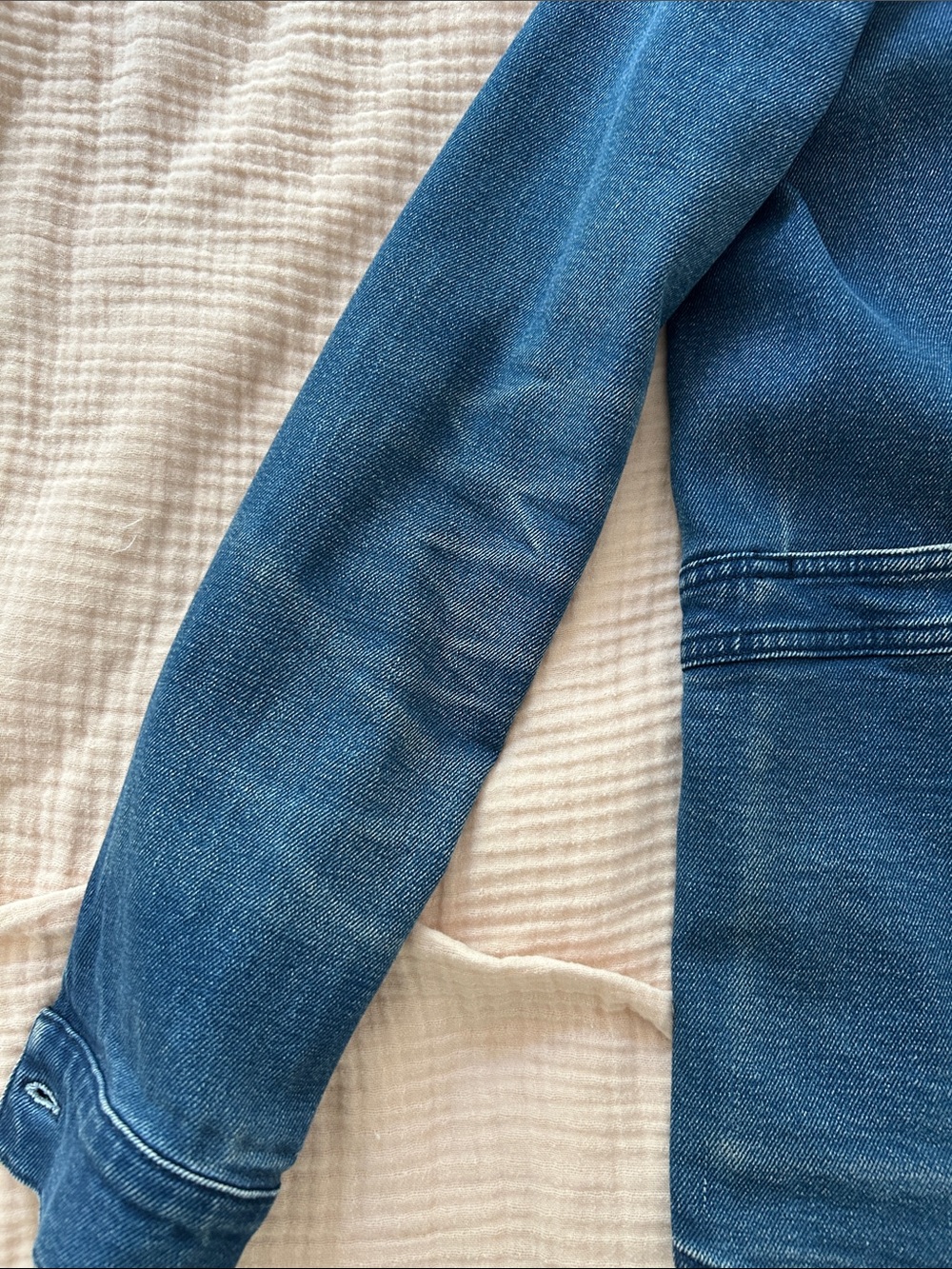Sezane Will Denim Button-Front Jacket - Picture 4 of 6